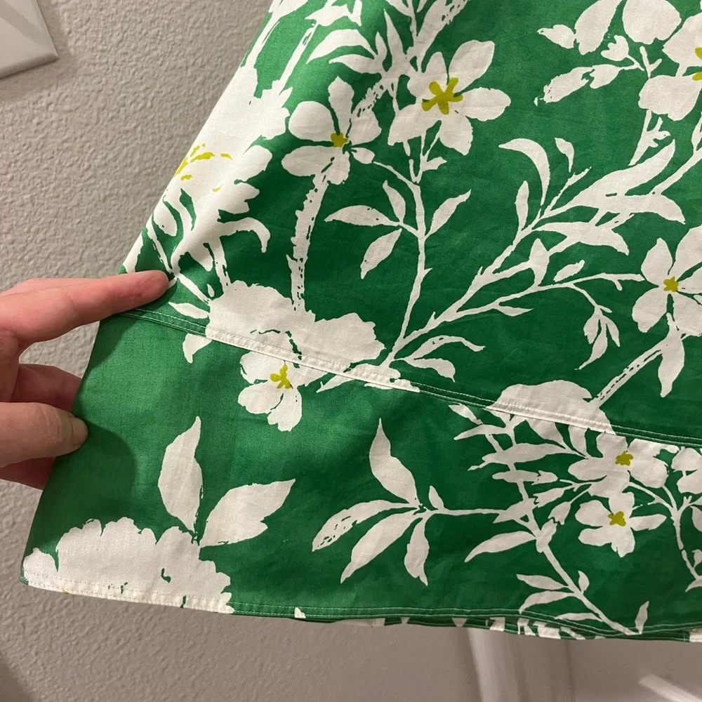 J CREW Womens Green White Floral
Cotton Strapless Dress Size 6 - Picture 6 of 12